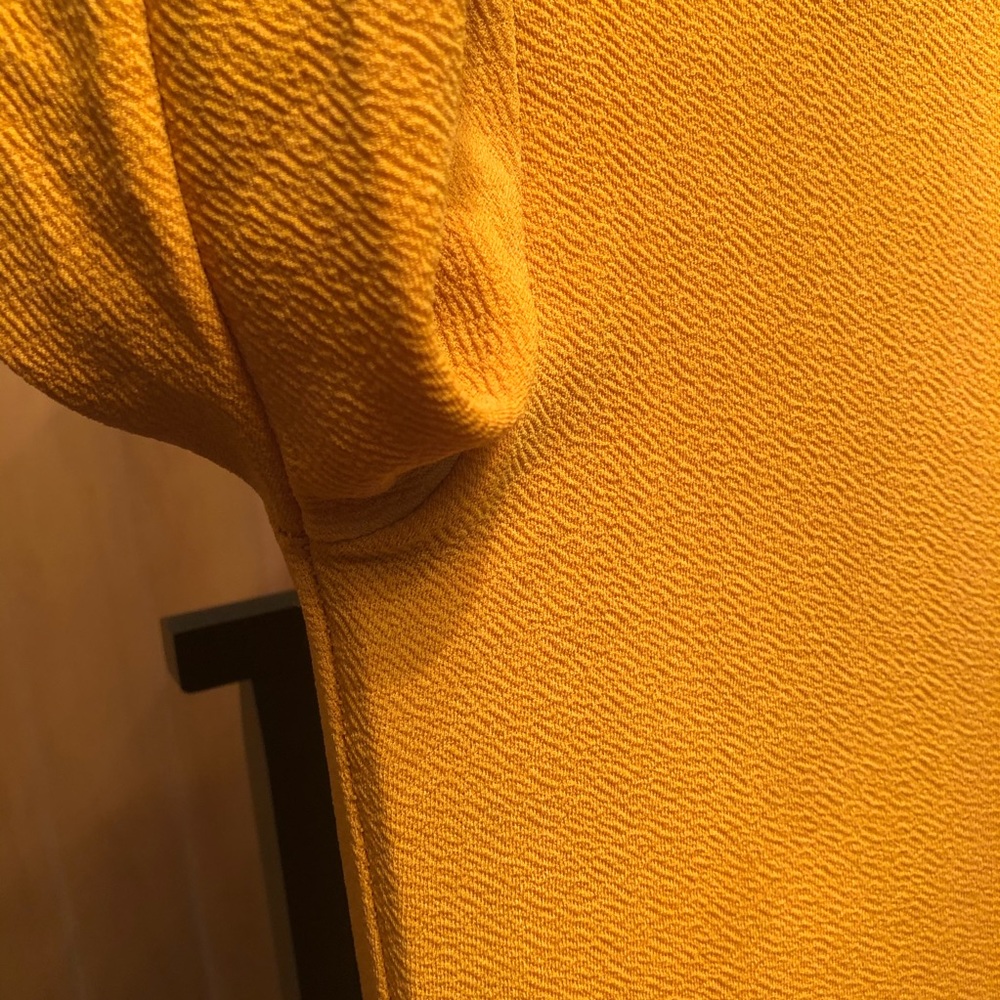 Woman’s fall mustard yellow Mock neck long sleeve shein dress - Picture 11 of 13